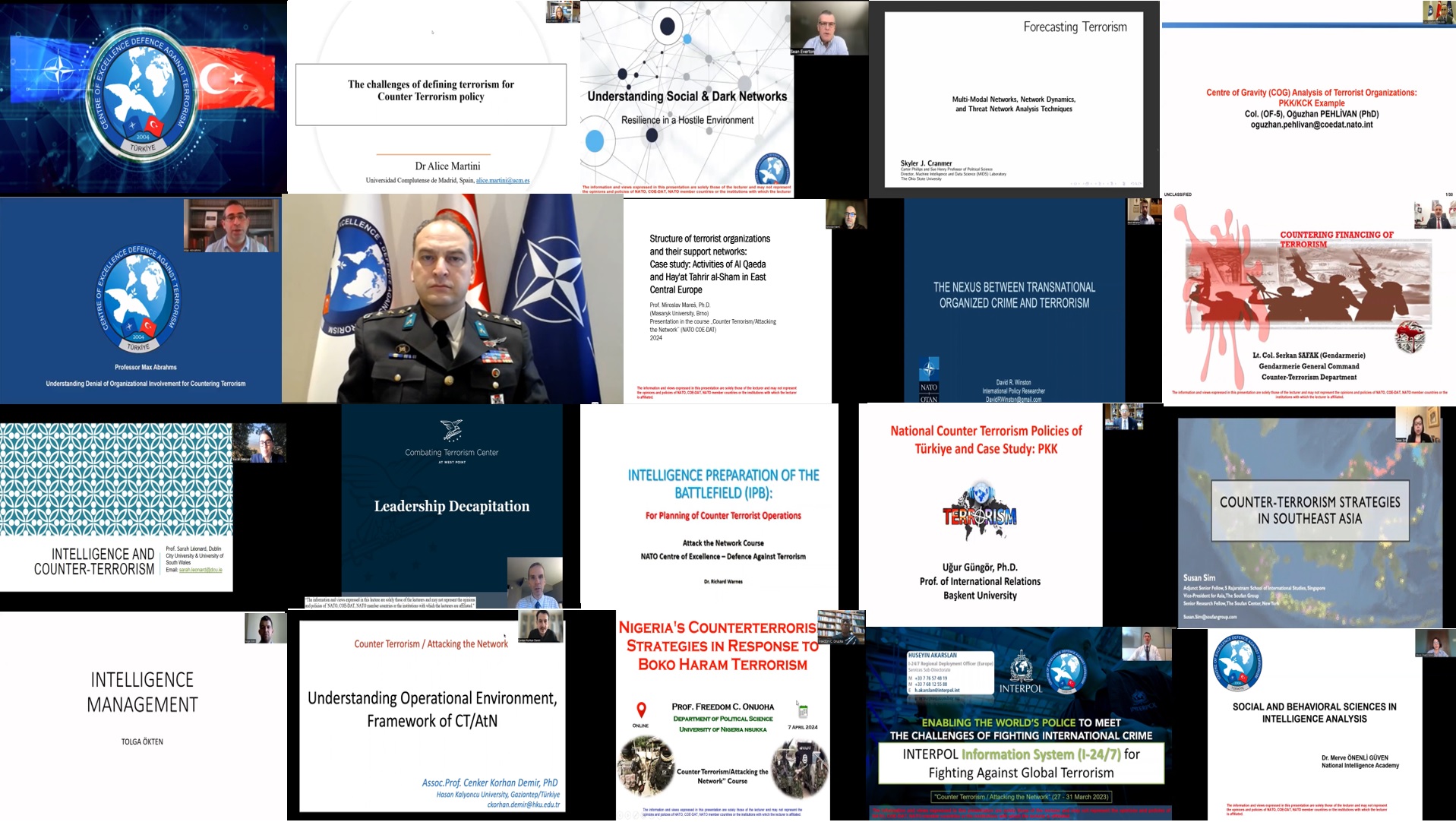 Counter Terrorism / Attack the Network Online Course was held on 01-05 April 2024 with the participation of 18 speakers from 7 countries and 62 participants from 27 countries.
