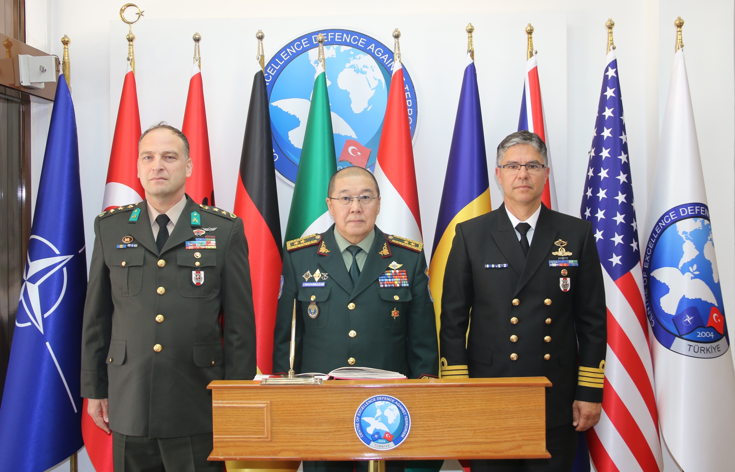 The Defense Attaché of the Mongolia, Major General Badambazar JAMBAA visited COE-DAT on 17 April 2024.