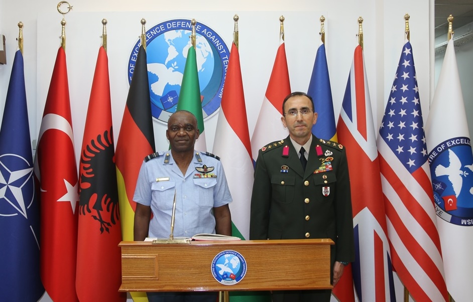 Delegation from Zimbabwe National Defence University headed by Air Vice Marshall Michael Tedzani MOYO visited COE-DAT on 05 June 2023.